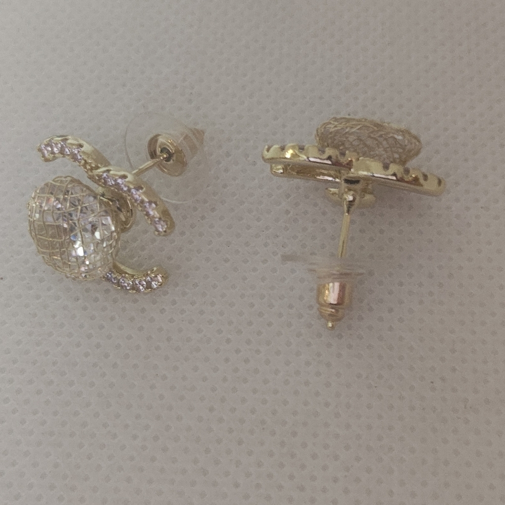 Elegant Gold and Silver With A Unique Branding Earrings - Picture 5 of 8